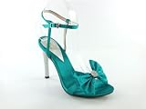 Satin Turquoise Hayden D2 by Dikuza Women's Satin Ankle Tie Party Prom Pageant Evening Bridesmaid Shoes Sandal