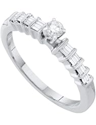 0.25CTW DIAMOND ROUND CENTER BRIDAL RING