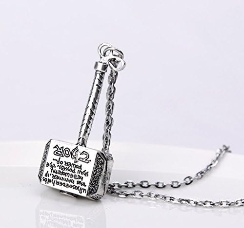 Anime Thor Hammer Vintage Pendant Necklaces Pendants Necklace 2016 Hot Sell New Fashion Dark World The Avengers Movies Game