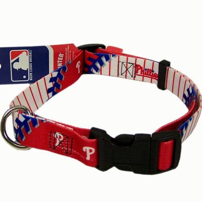 PHILADELPHIA PHILLIES OFFICIAL LOGO PET DOG COLLAR SZ MEDIUM