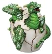 Three Headed Dragon Hatchling Figurine - Cold Cast Resin - 2.75'' Height