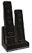 GreyMobiles TWIN Controller Charger Dock Stand & 2x Rechargeable Battery Pack For Nintendo Wii Remote (BLACK EDITION - COMPATIBLE WITH AND WITHOUT WII MOTION PLUS)