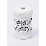 Taille-crayon blanc musique - Port�e de notes