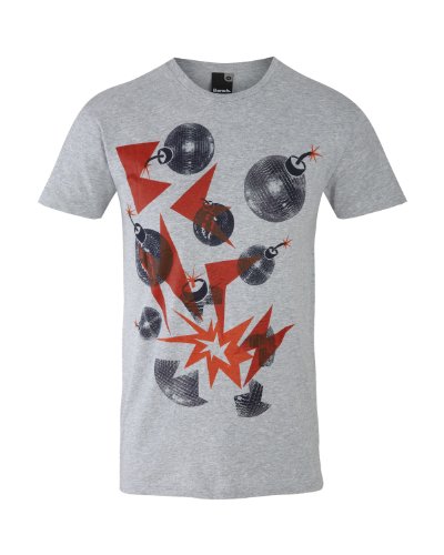 Bench Damen T-Shirt Glitterbomb, medium grey marl, M, BMGA2721_GY080X Preisvergleich