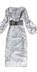 Cocktail Knee Length Puff Sleeves Empire   Waistline Vintage Evening Dress 