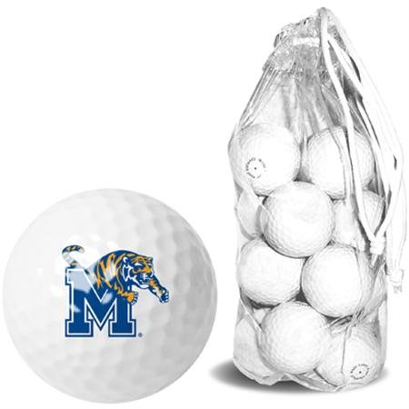 Memphis Tigers Ncaa Clear Pack 15 Golf Balls