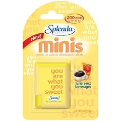 Splenda Minis, Sweet No Calorie Dissolvable Tablets 200 St�ck Dispenser - aus den USA
