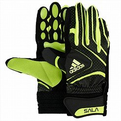 アディダス フットサル フルフィンガーグローブ ブラック×エレクトロシティ