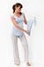 The Olian 3pc. Pajama Set with Drawstring Baby Gown