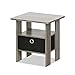 Furinno 11157Gyw/Bk Night Stand, 1-Pack, French Oak Grey