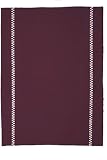 Winkler - 5302057403 - Lot de 3 Torchons - Fond Aubergine