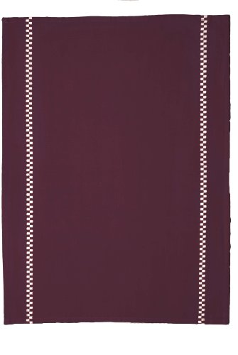 Winkler - 5302057403 - Lot de 3 Torchons - Fond Aubergine