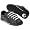 Black/White Leather