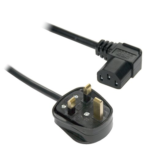 3M Right Angled Angle Kettle Type IEC Mains Power Cable Lead