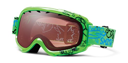 SMITH Kinder Skibrille Gambler Graphic PMT, Neon Green Dinomonster, VLT 35% Ignitor Mirror Preisvergleich