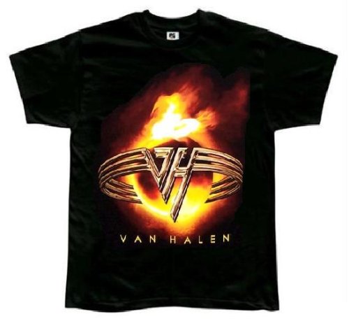 Van Halen Flame Globe T Shirt