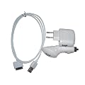 3in1 Zubeh�r Set f�r iPod und iPhone (KFZ Ladekabel, Datenkabel, USB Netzteil) weiss
