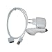 3in1 Zubeh�r Set f�r iPod und iPhone (KFZ Ladekabel, Datenkabel, USB Netzteil) weiss