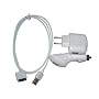 3in1 Zubeh�r Set f�r iPod und iPhone (KFZ Ladekabel, Datenkabel, USB Netzteil) weiss