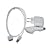 3in1 Zubeh�r Set f�r iPod und iPhone (KFZ Ladekabel, Datenkabel, USB Netzteil) weiss