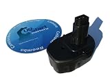 UpStart Battery for Dewalt 14.4 Volt Power Tools. Includes UpStart Battery Mouse Pad. 14.4V. 2000mAh. 2.0AH