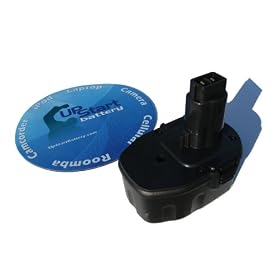 UpStart Battery for Dewalt 14.4 Volt Power Tools. Includes UpStart Battery Mouse Pad. 14.4V. 1300mAh