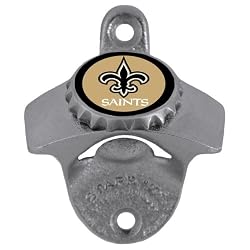 New Orleans Saints Wall Mounted Bottle Opener - NFL Football - Fan Shop Sports Team Merchandise
