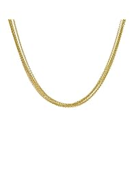 18KT Yellow 5 Strands Cable Necklaces Length = 16