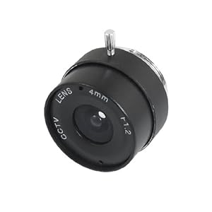 Gino CCTV Camera Replacement 4mm F1.2 CS Mount Monofocal Manual Iris Lens