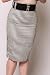 Switchblade Stiletto Waist Skirt Striped Pencil Skirt Medium - XL