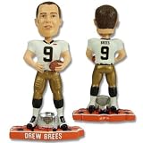 New Orleans Saints Rare 8inch NFL Super Bowl Drew Brees Championship ring base bobblehead