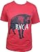 RVCA Hyena Mens Red Short Sleeve T-Shirt
