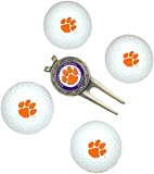 NCAA Clemson University 4-Pack Team Golf Ball Gift Set