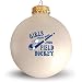 Glass Ornament - Girls Just Wanna Play Field Hockey