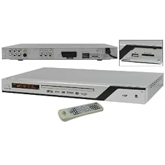 Elta 8848 MP4 M DVD Player (DivX-zertifiziert, MP3-Direktaufnahme, USB-Slot, Card-Reader) silber