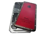 【簡単カスタマイズ】iPhone4専用 レッド　バックパネル　専用工具ドライバー＋取扱説明書付き ルイ・ヴィトン アクセサリー