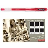 Uni-ball SigNo UM120 Gel Rollerball Pen 0.7mm Tip 0.5mm Line Red Ref 9001182 [Pack 12]