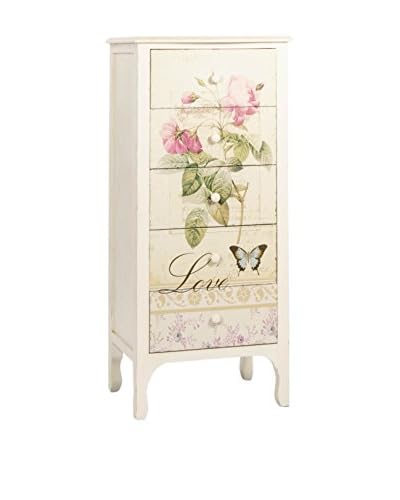 Shabby Chic Cassettiera 5C Madame Multicolore