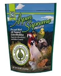 Green Pet Aspen Supreme Pellets Pet and Bird All Natural Litter/Bedding