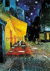 Eurographics VVG1108 Vincent van Gogh, Cafe de Nuit 40 x 50 cm, Hochwertiger Kunstdruck - Nachtcaf&eacute;