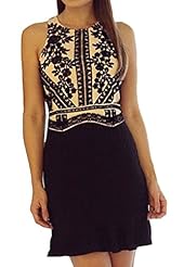 Sexy Plunging Neck Polyester/Spandex General Print Cutout Bodycon Dress/Club Dress 