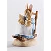 Beatrix Potter Miniature Figurine - Mrs Rabbit with Babies (A9790)