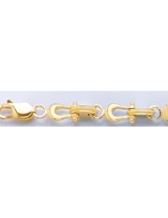 Gold Nautical Braclt Bracelet 8" Mariners Link
