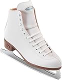 Riedell White Ribbon Ladies Figure Skates