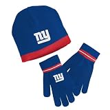 Reebok New York Giants Knit Hat and Gloves Set - Childrens