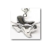 University of Texas Longhorns - Pendant w/Bevo Steerhead Logo on State