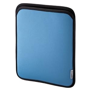 【クリックでお店のこの商品のページへ】SANWA SUPPLY iPad2スリップインケース ブルー PDA-IPAD23BL