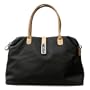 Designer Inspired Oversized 'Arizzo' Handbag - Black