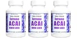 Extreme Acai Burn 5000, 100% Pure, 5 Times More Potent Acai Berry Natural Nutrition, Energy and Weight Loss Detox Diet 3 Bottles, 3 Months , 180 Capsules