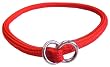 Hamilton 3/16" Round Braided Nylon Choke Dog Collar, Red, 12"